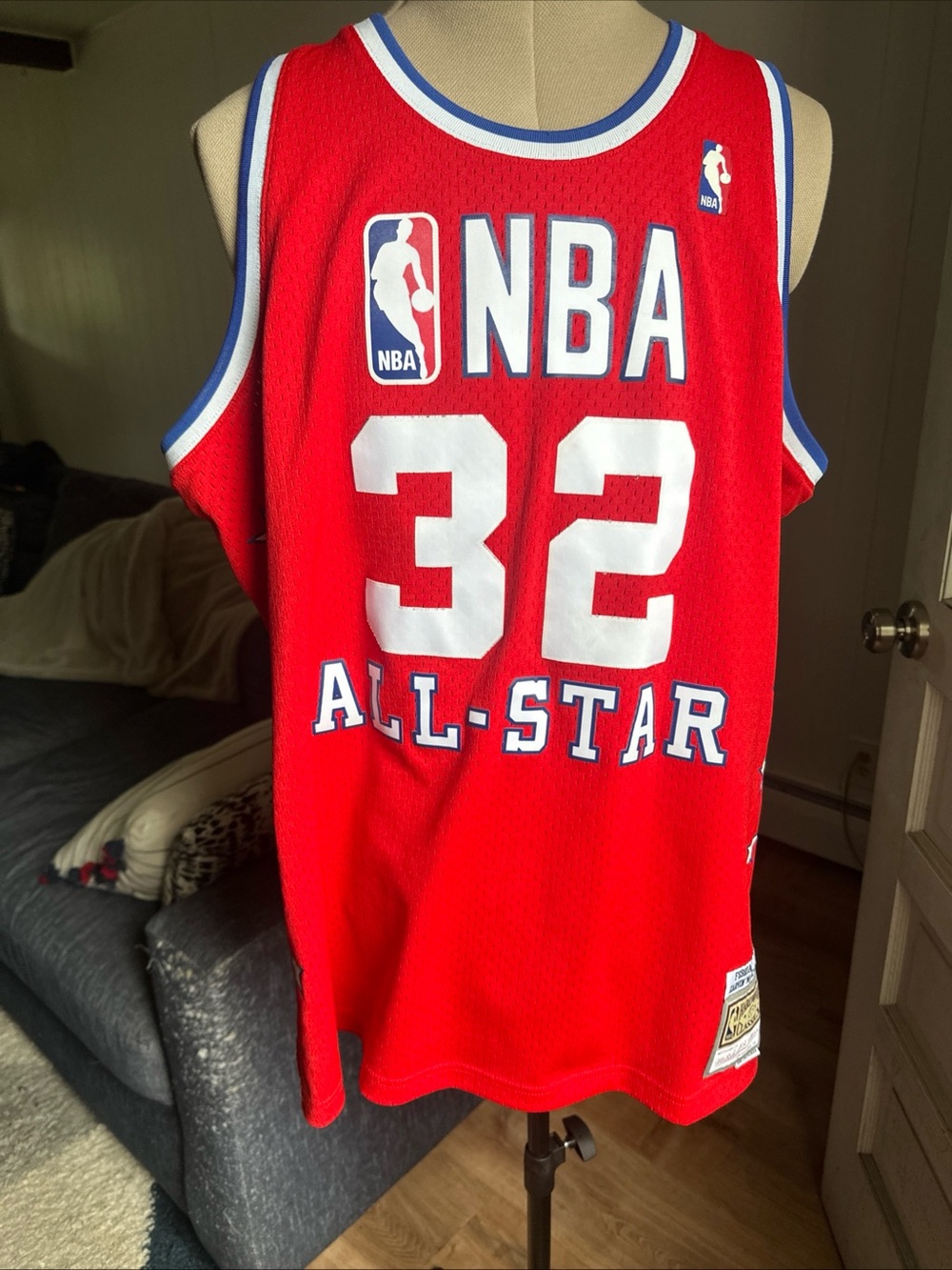 Mitchell & Ness Red NBA All-Star #32 Jersey